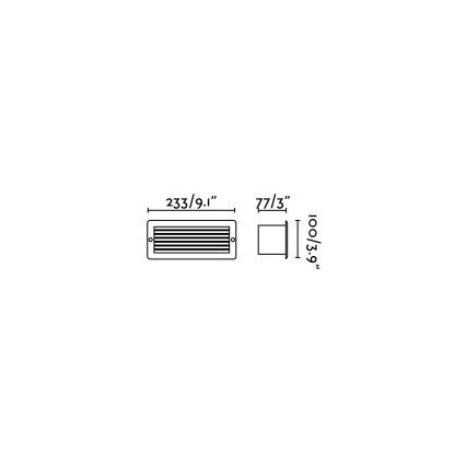 FARO 72095 - LED Ripplaevalgusti õue STRIPE-1 LED/5W/230V IP54