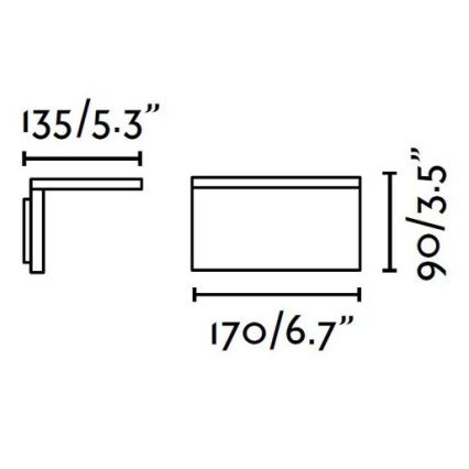 FARO 74419 - LED Väli seinavalgusti ELE LED/6W/230V IP54
