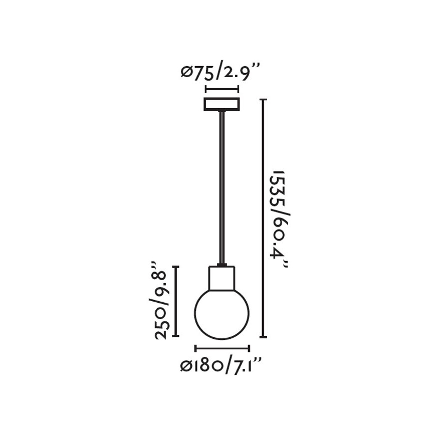 FARO 74427C-01 - Välilühter MOON 1xE27/15W/230V IP44