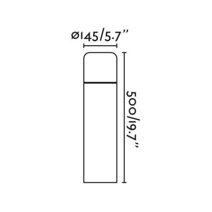 FaRO 75604 - LED välisvalgusti MUGA LED/9W/230V IP65