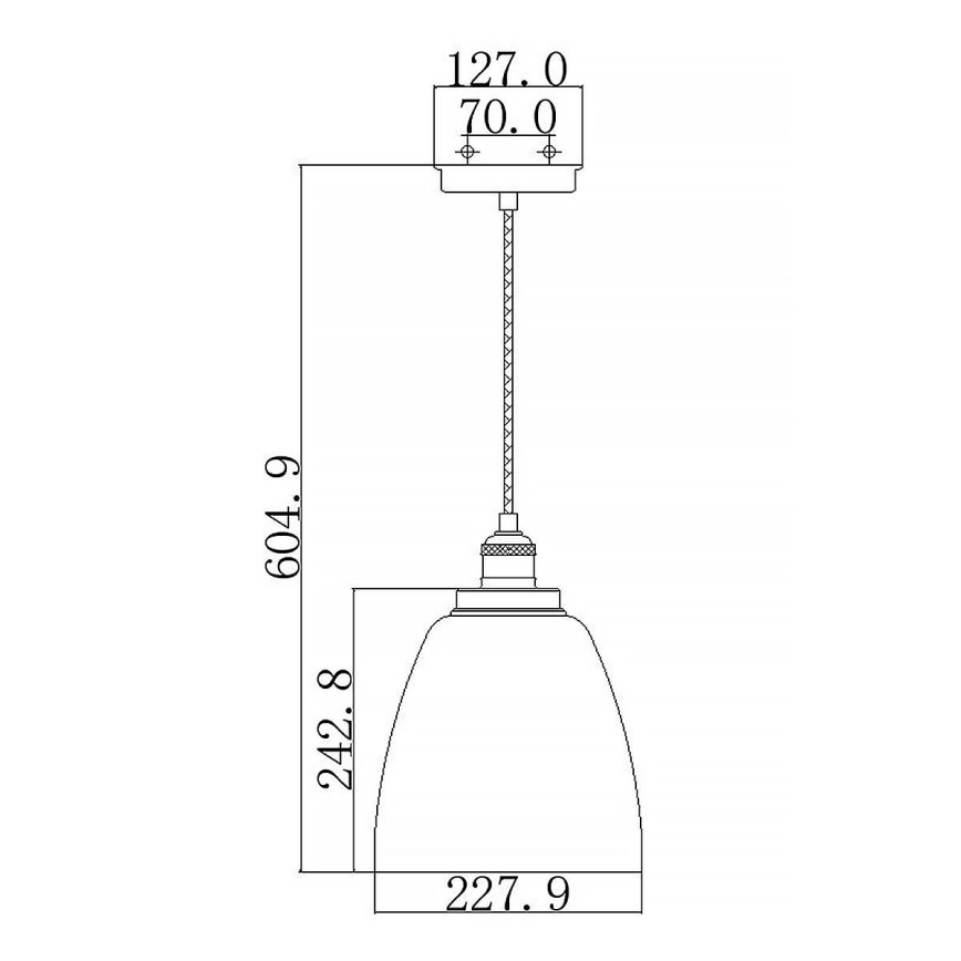 Feiss - Lühter BASKIN 1xE27/60W/230V läikiv kroom
