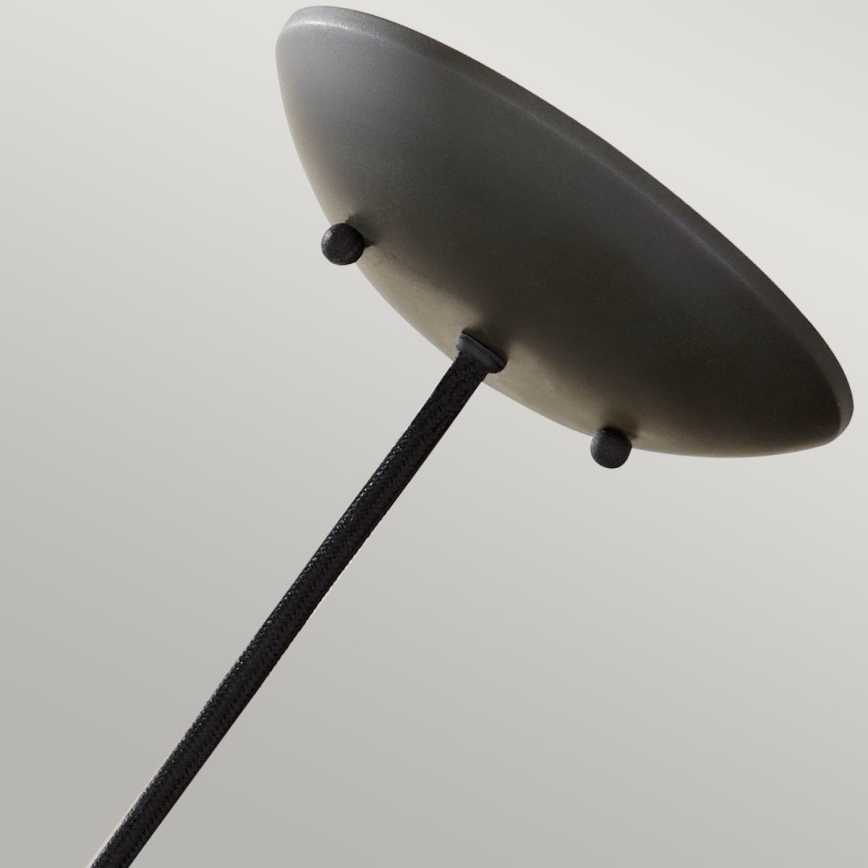 Feiss - Rippvalgusti kaabliga BESO 1xE27/60W/230V läbimõõt 25,4 cm must/vasetoon