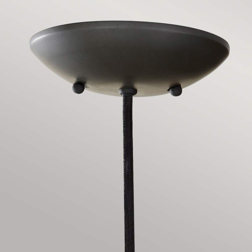 Feiss - Ripplamp kaabliga BESO 1xE27/60W/230V läbimõõt 17,9 cm must/vaskne