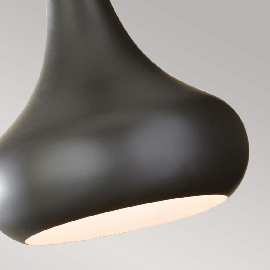Feiss - Ripplamp kaabliga BESO 1xE27/60W/230V läbimõõt 17,9 cm must/vaskne