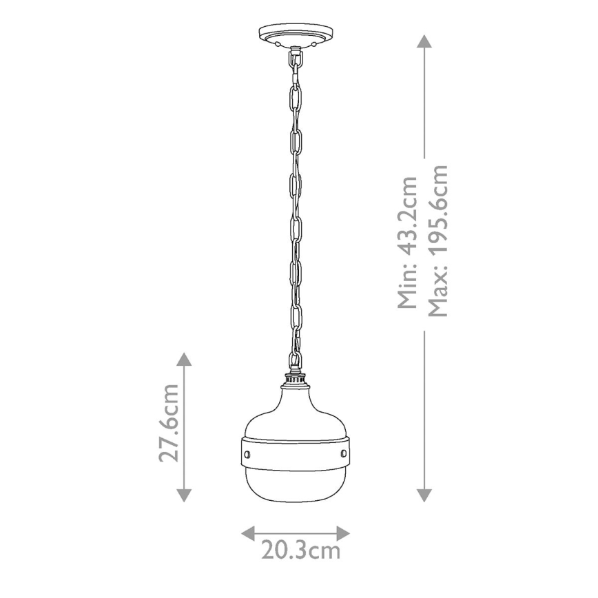 Feiss - Lühter CADENCE 1xE27/75W/230V