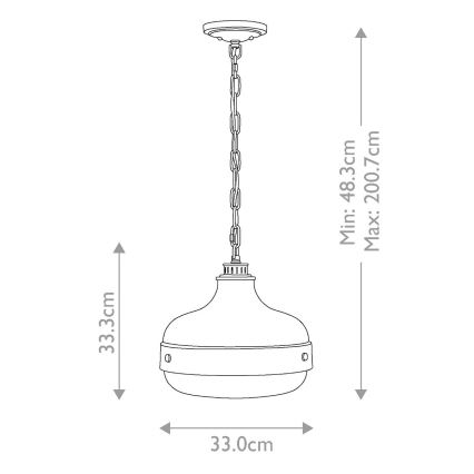 Feiss - Lühter CADENCE 2xE27/75W/230V