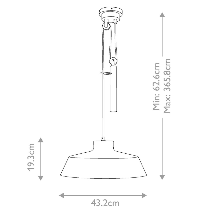 Feiss - Lühter CANDOR 1xE27/60W/230V