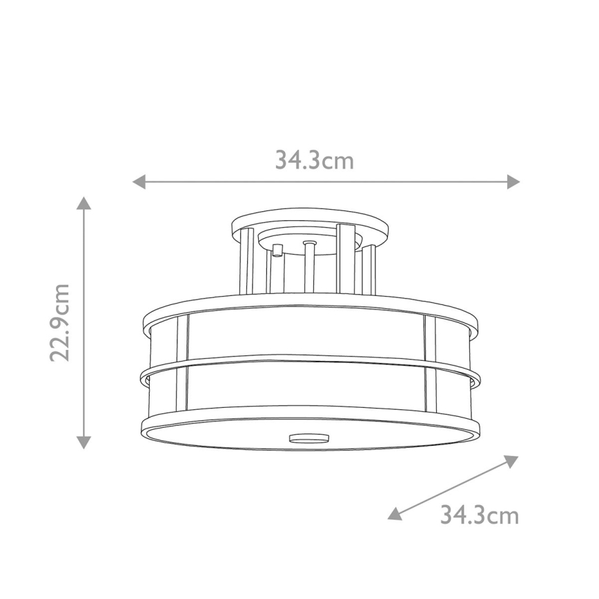 Feiss - Pinnale kinnitatav lühter FUSION 3xE27/40W/230V