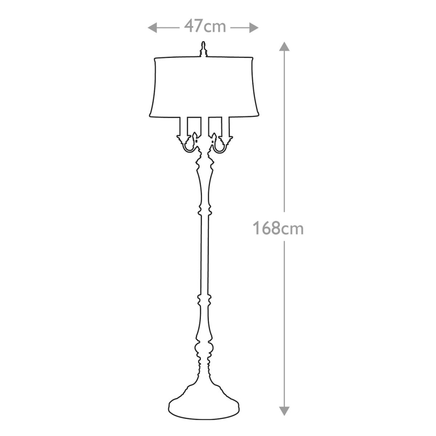 Feiss - Põrandalamp GIBSON 4xE27/60W/230V