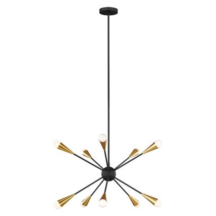 Feiss - LED Ripplühter JAX 10xG9/3W/230V must/kuldne
