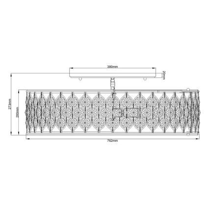 Feiss - Laevalgusti LUCIA 6xE27/60W/230V
