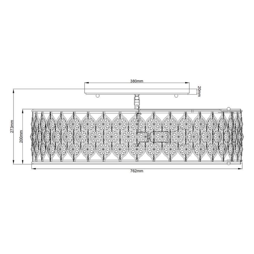 Feiss - Laevalgusti LUCIA 6xE27/60W/230V