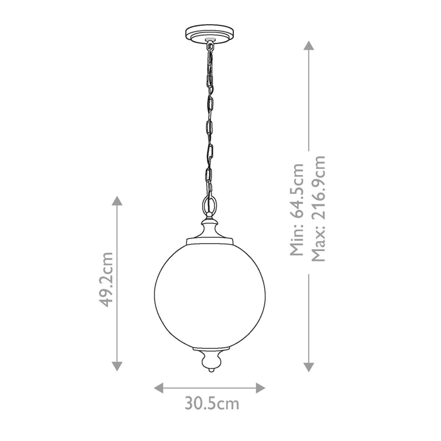 Feiss - Lühter PARKMAN 1xE27/60W/230V