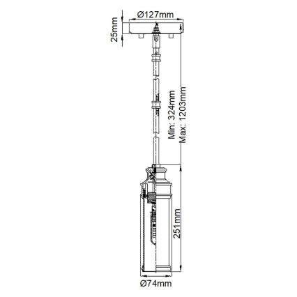 Feiss - LED Lühter vannituppa PAYNE 1xG9/3W/230V IP44
