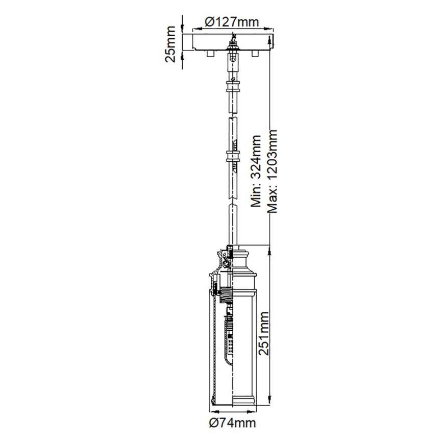 Feiss - LED Lühter vannituppa PAYNE 1xG9/3W/230V IP44