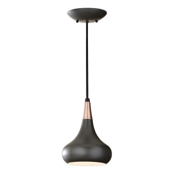 Feiss - Ripplamp kaabliga BESO 1xE27/60W/230V läbimõõt 17,9 cm must/vaskne