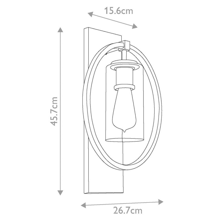 Feiss - Seinavalgusti MARLENA 1xE27/60W/230V antratsiit