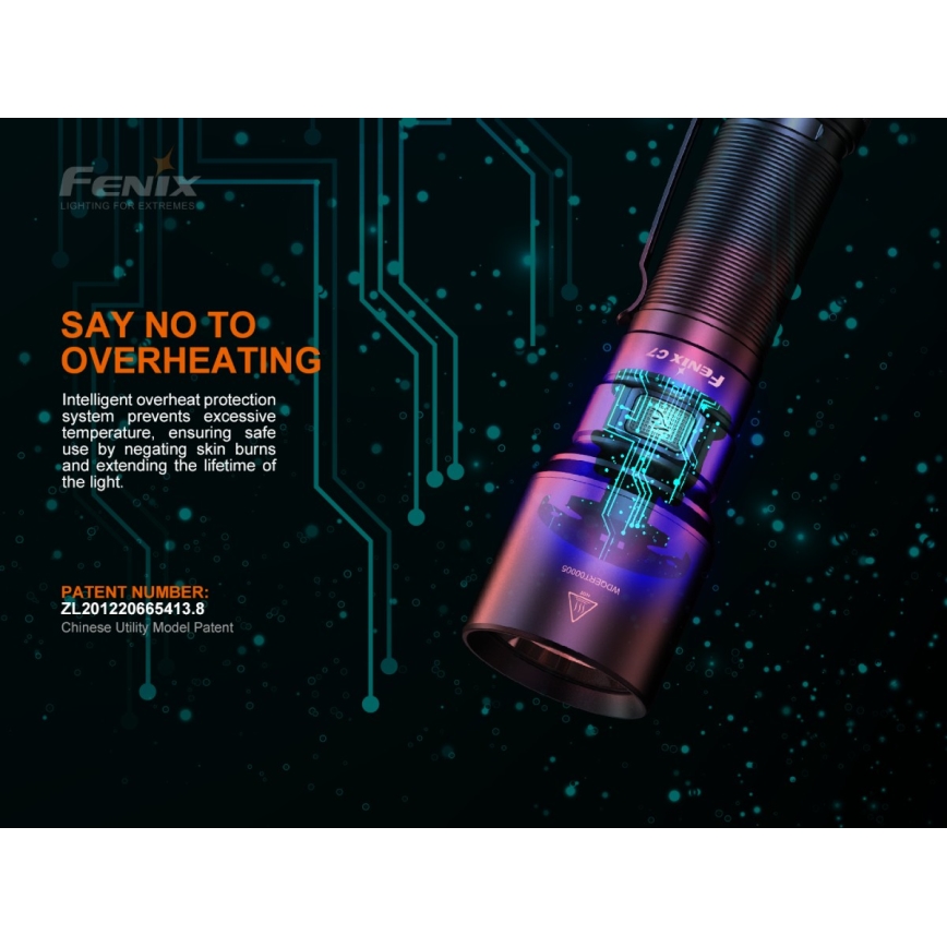 Fenix C7 - LED Hämardatav laetav taskulamp 1xLED/1x21700 IP68 3000 lm 68 h