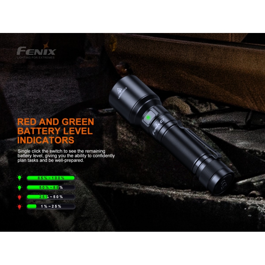 Fenix C7 - LED Hämardatav laetav taskulamp 1xLED/1x21700 IP68 3000 lm 68 h