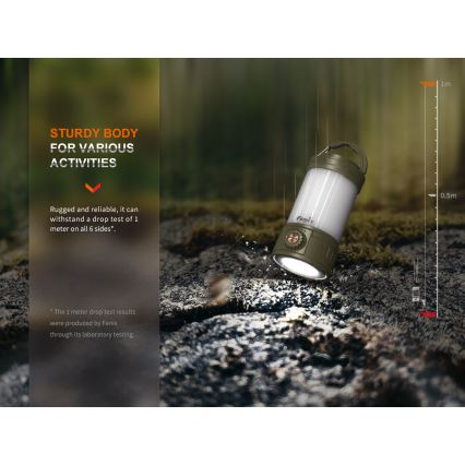 Fenix CL26RPROCAM - LED Hämardatav kaasaskantav laetav lamp LED/USB IP66 650 lm 408 h 5000 mAh hall
