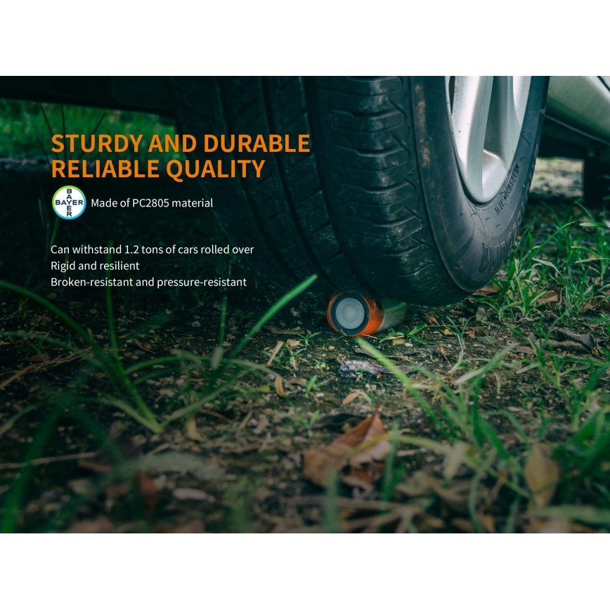 Fenix CL26RRED - LED Hämardatav kaasaskantav laetav lamp LED/USB/2xCR123A IP66 400 läikiv 400 h 2600 mAh oranž