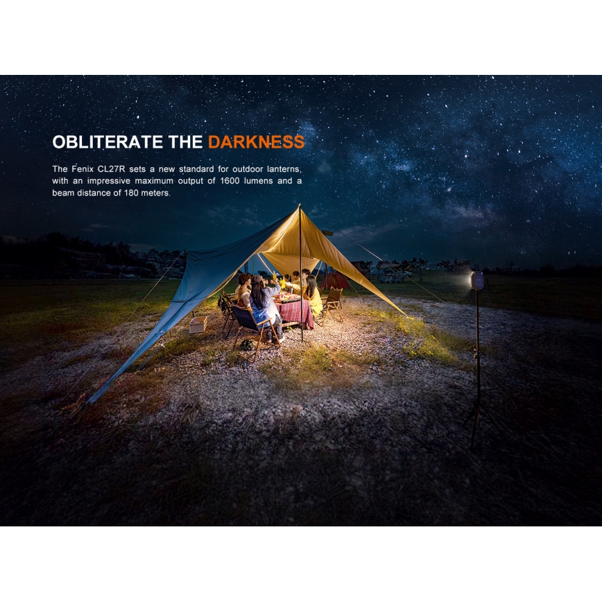 Fenix CL27RGRE - LED Hämardatav laetav valgusti LED/USB IP66 1600 lm 285 h