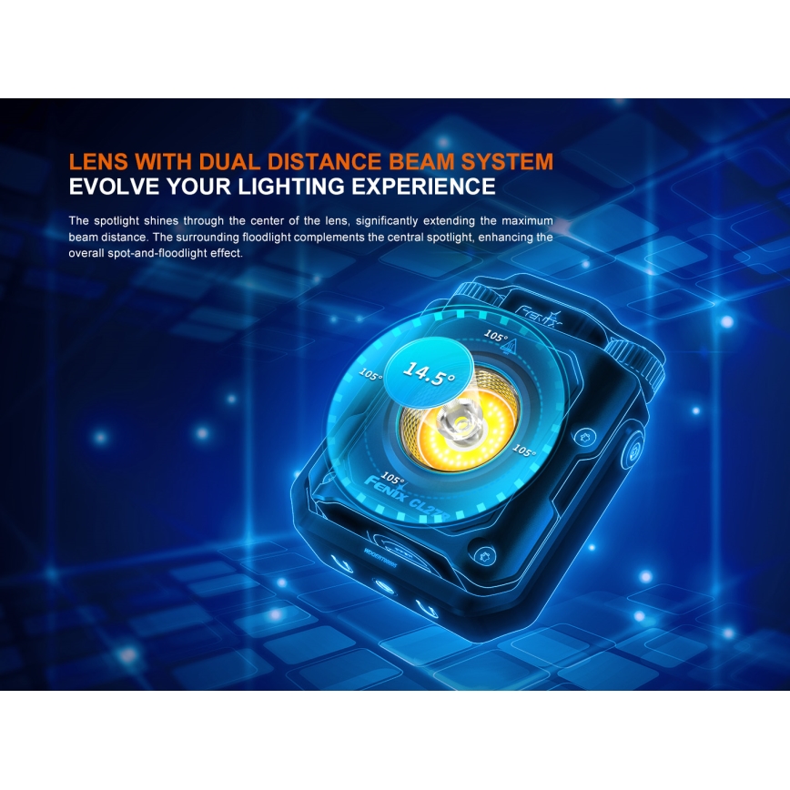 Fenix CL27RGRE - LED Hämardatav laetav valgusti LED/USB IP66 1600 lm 285 h