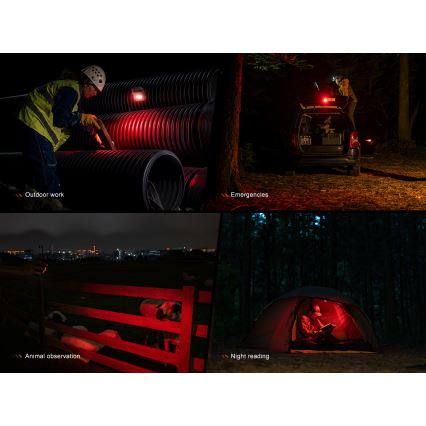 Fenix CL27RGRE - LED Hämardatav laetav valgusti LED/USB IP66 1600 lm 285 h