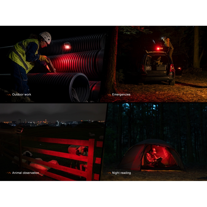 Fenix CL27RGRE - LED Hämardatav laetav valgusti LED/USB IP66 1600 lm 285 h