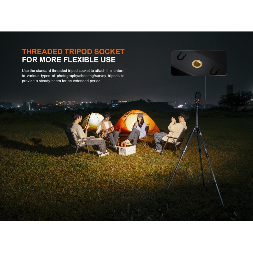 Fenix CL27RGRE - LED Hämardatav laetav valgusti LED/USB IP66 1600 lm 285 h