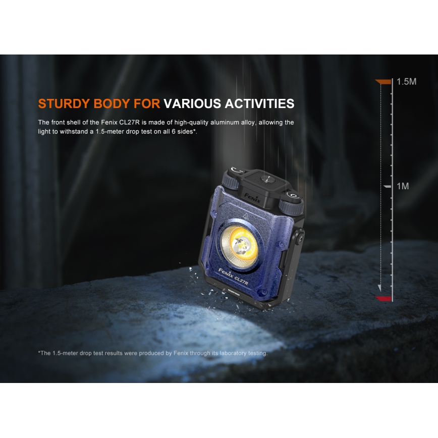 Fenix CL27RGRE - LED Hämardatav laetav valgusti LED/USB IP66 1600 lm 285 h