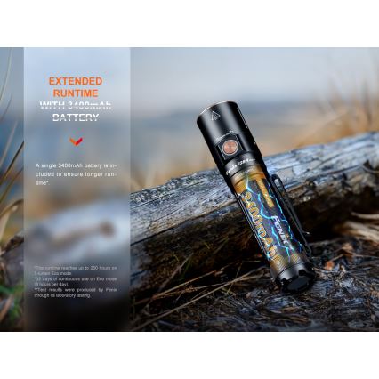 Fenix E28RV20 - LED Hämardatav laetav taskulamp LED/USB/2xCR123A IP68 1700 läikiv 260 h 3400 mAh
