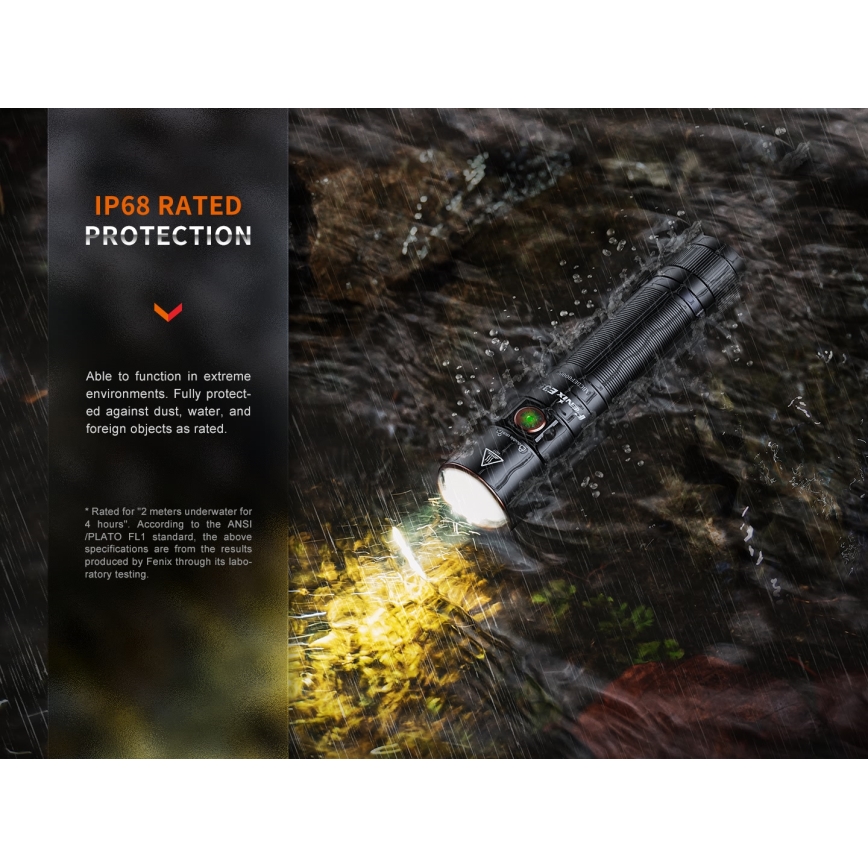 Fenix E35RSETAODS - LED Hämardatav laetav taskulamp LED/USB IP68 3100 lm 69 h + diffuser 26,5mm