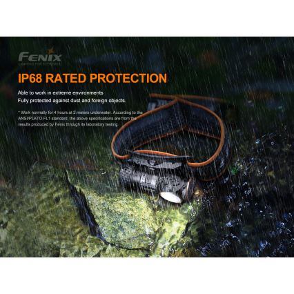Fenix HM50RV20 - LED Laetav pealamp 3xLED/USB/1xCR123A IP68 700 läikiv 120 h 700 mAh