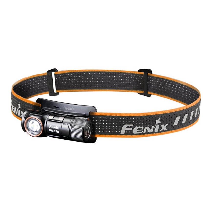 Fenix HM51RV20 - LED Laetav pealamp 3xLED/1xCR123A/USB IP68 700 läikiv 120 h 700 m