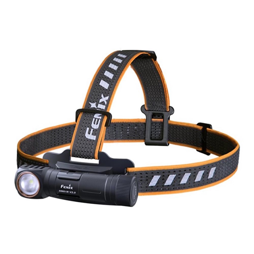 Fenix HM61RV20 - LED Laetav pealamp LED/USB/2xCR123A IP68 1600 lm 300 h 3400 mAh