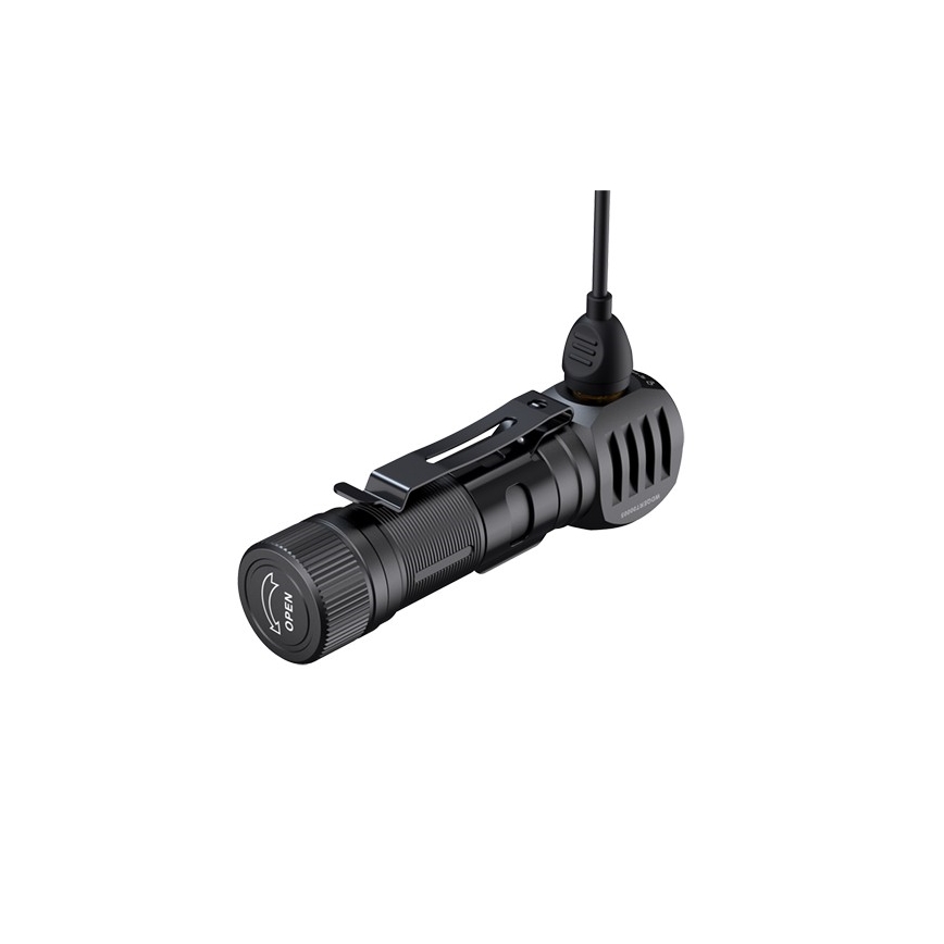 Fenix HM61RV20 - LED Laetav pealamp LED/USB/2xCR123A IP68 1600 lm 300 h 3400 mAh