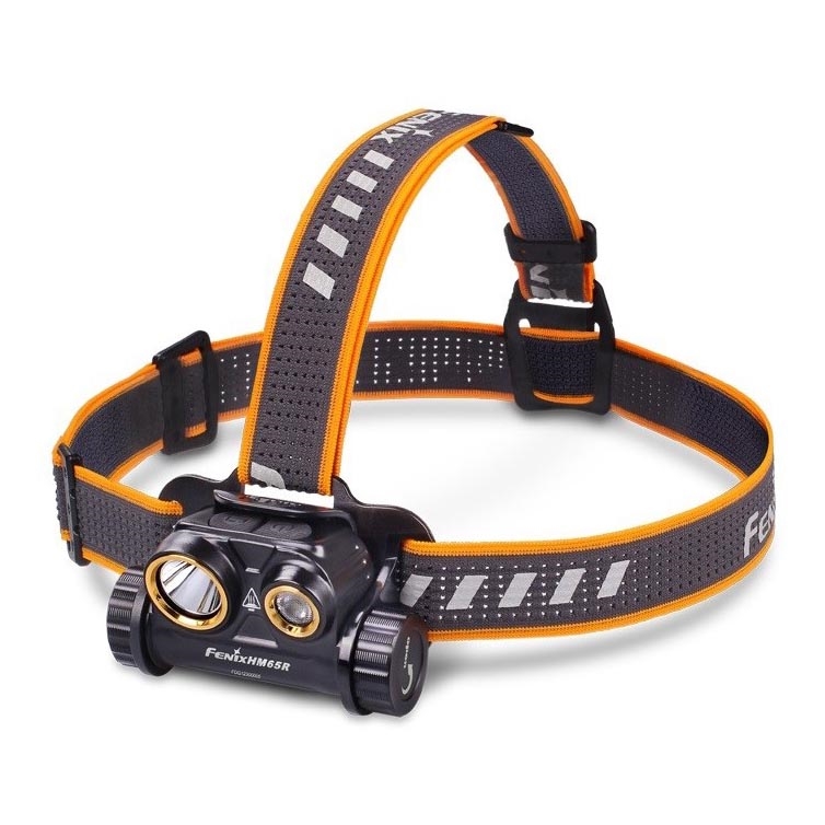 Fenix HM65R - LED Laetav pealamp 2xLED/USB/2xCR123A IP68 1400 läikiv 300 h 3400 mAh