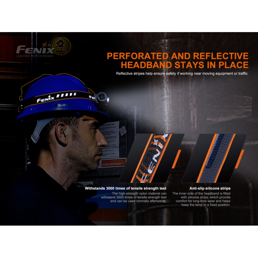 Fenix HM70R - LED Laetav pealamp 4xLED/1x21700 IP68 1600 läikiv 800 h 5000 mAh
