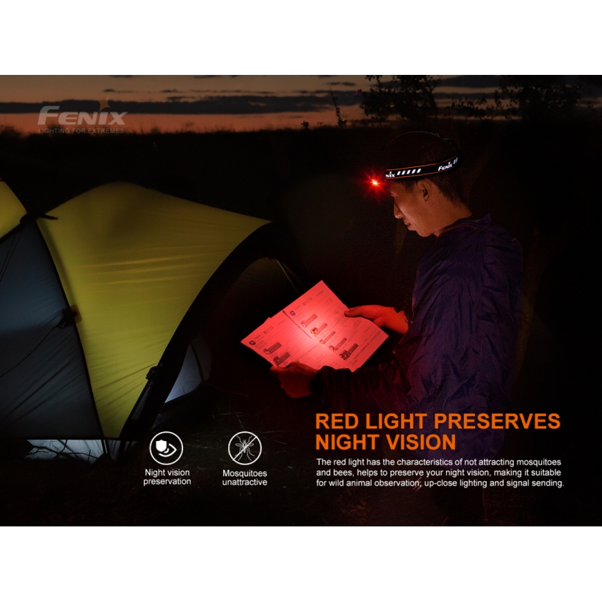 Fenix HM70R - LED Laetav pealamp 4xLED/1x21700 IP68 1600 läikiv 800 h 5000 mAh