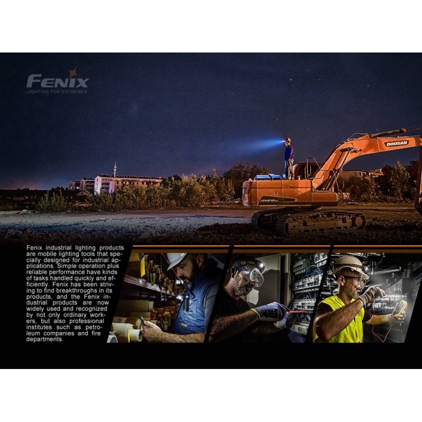 Fenix HP25RV20 - LED Hämardatav laetav pealamp 3xLED/1x21700 IP66 1600 lm 800 h
