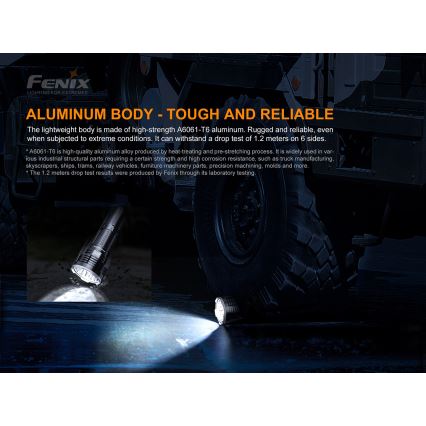 Fenix LR50R - LED Taaslaetav taskulamp 4xLED/USB IP68 12000 58 h