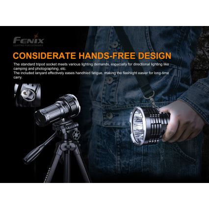 Fenix LR50R - LED Taaslaetav taskulamp 4xLED/USB IP68 12000 58 h