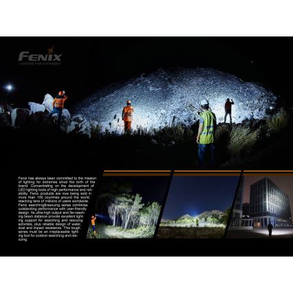 Fenix LR50R - LED Taaslaetav taskulamp 4xLED/USB IP68 12000 58 h