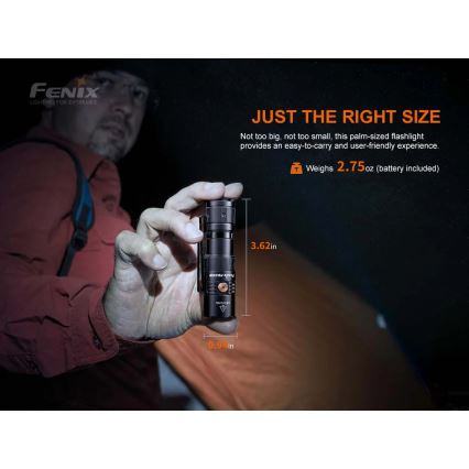 Fenix PD25R - LED Laetav taskulamp LED/USB/1xCR123A IP68 800 lm 70 h 700 mAh