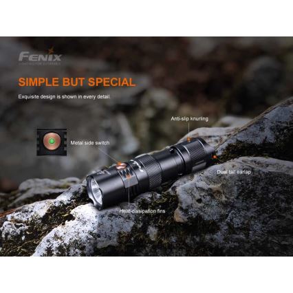 Fenix PD25R - LED Laetav taskulamp LED/USB/1xCR123A IP68 800 lm 70 h 700 mAh