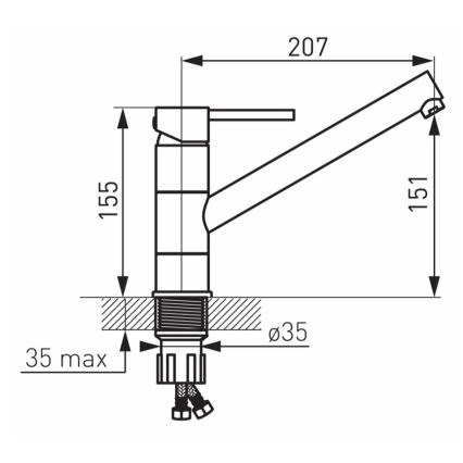 FERRO - Valamusegisti FIESTA läikiv kroom