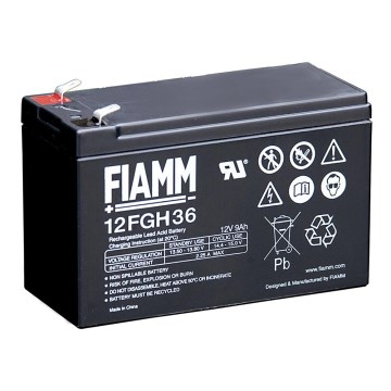 Fiamm 12FGH36 - Pliiaku 12V/9Ah/faston 6,3 mm