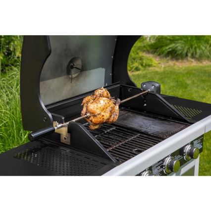 Fieldmann - 230V mootoriga roostevabast terasest grillivarras