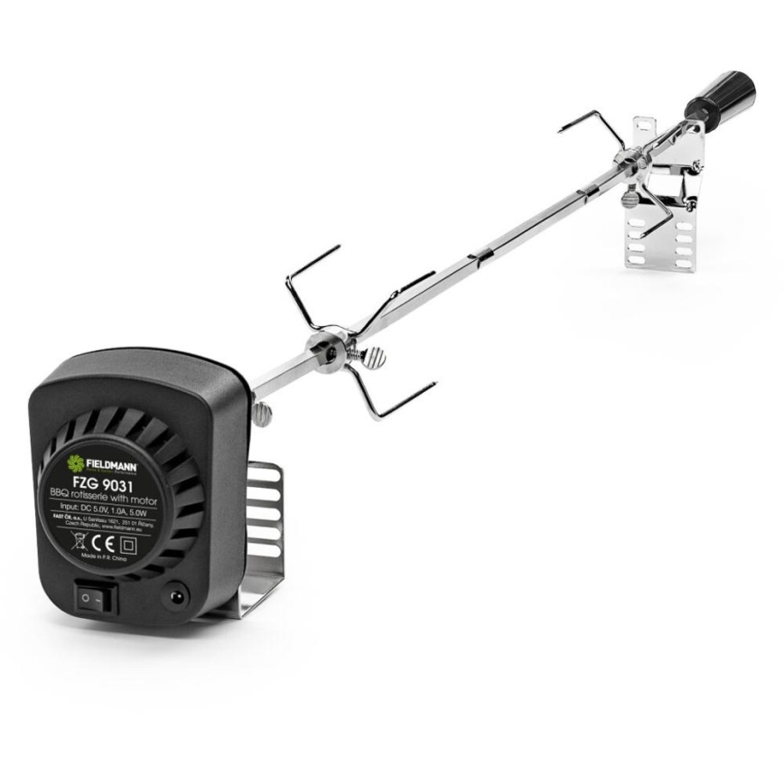 Fieldmann - 230V mootoriga roostevabast terasest grillivarras